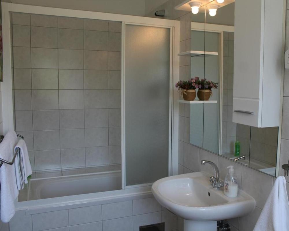 The bathroom with shower