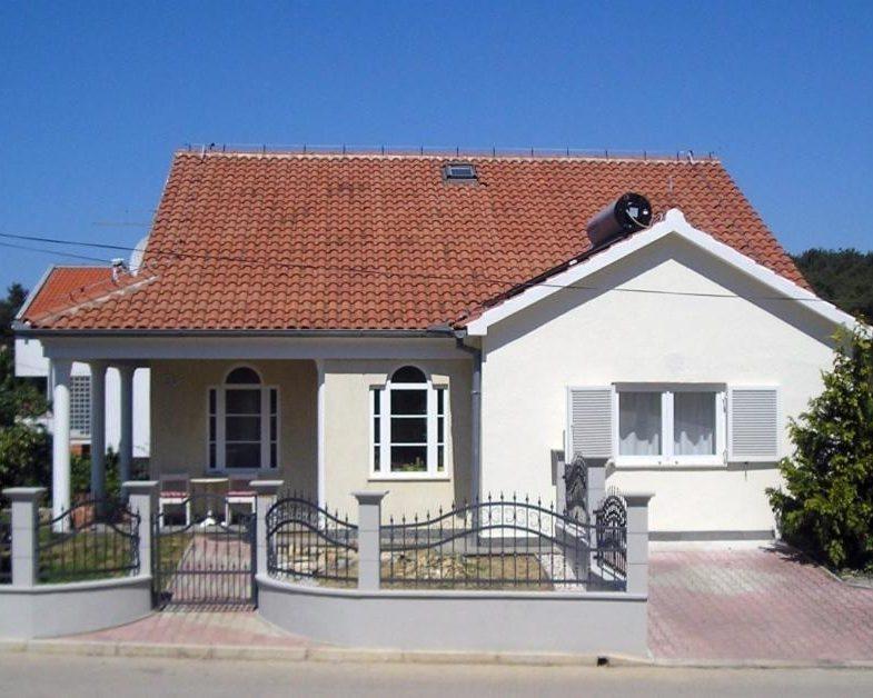 The house seen from the street